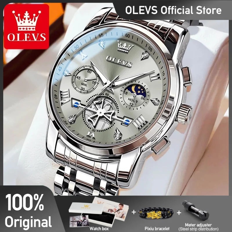 OLEVS Men's Classic Chronograph Watch